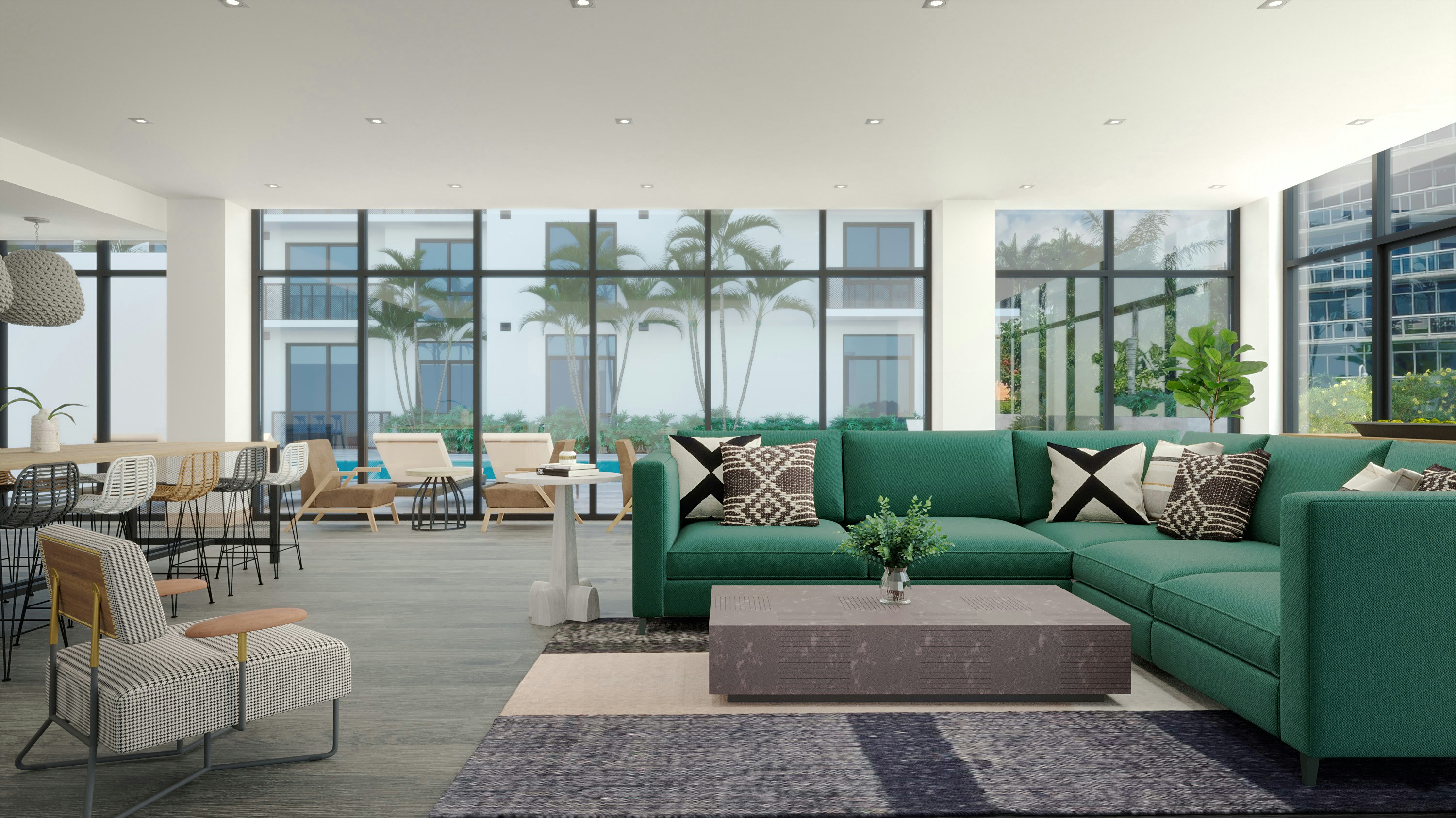 Luxury living room ready for listing